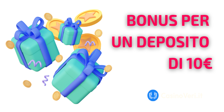 Tipi di bonus attivabili con un deposito di 10€ nei casinò stranieri